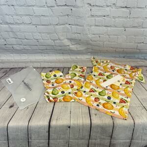 Bums and Roses Fruit Pattern Bamboo Shorts Set